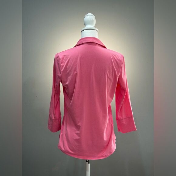 Pink J. McLaughlin Brynn Pockets Top Size S EUC - Picture 2 of 7